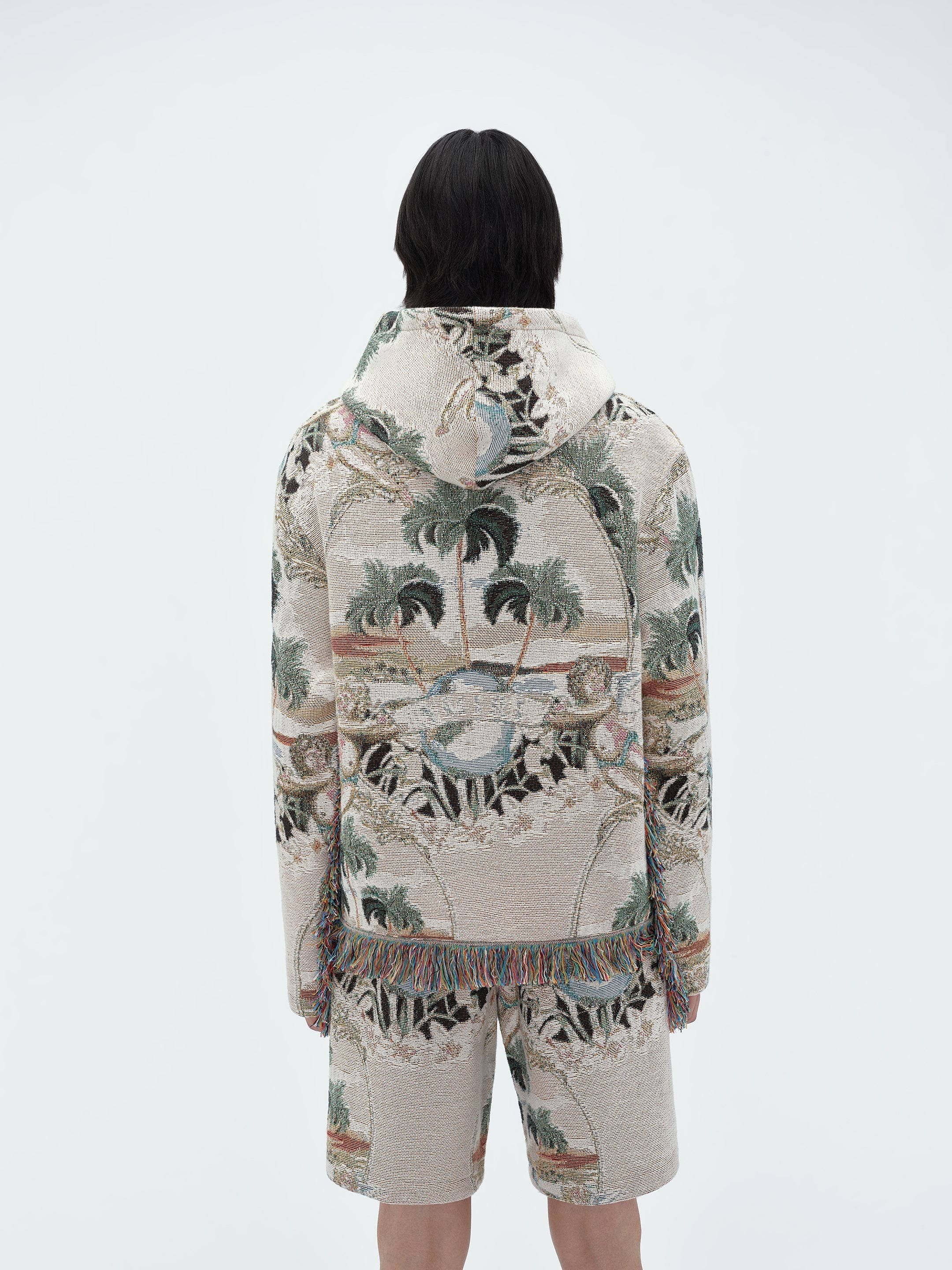 CHERUB PALM TAPESTRY HOODIE - 5