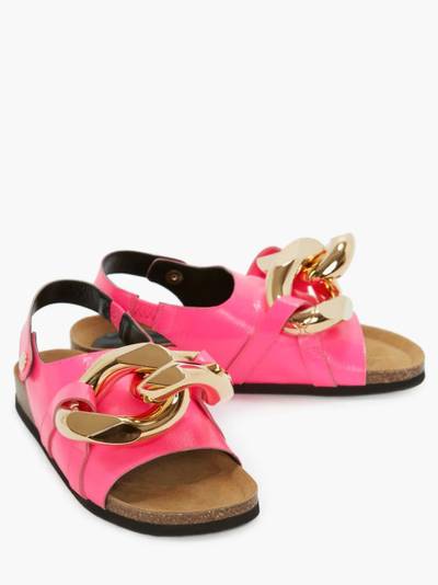 JW Anderson WOMEN'S CHAIN FLAT SANDALS WITH SNAP outlook