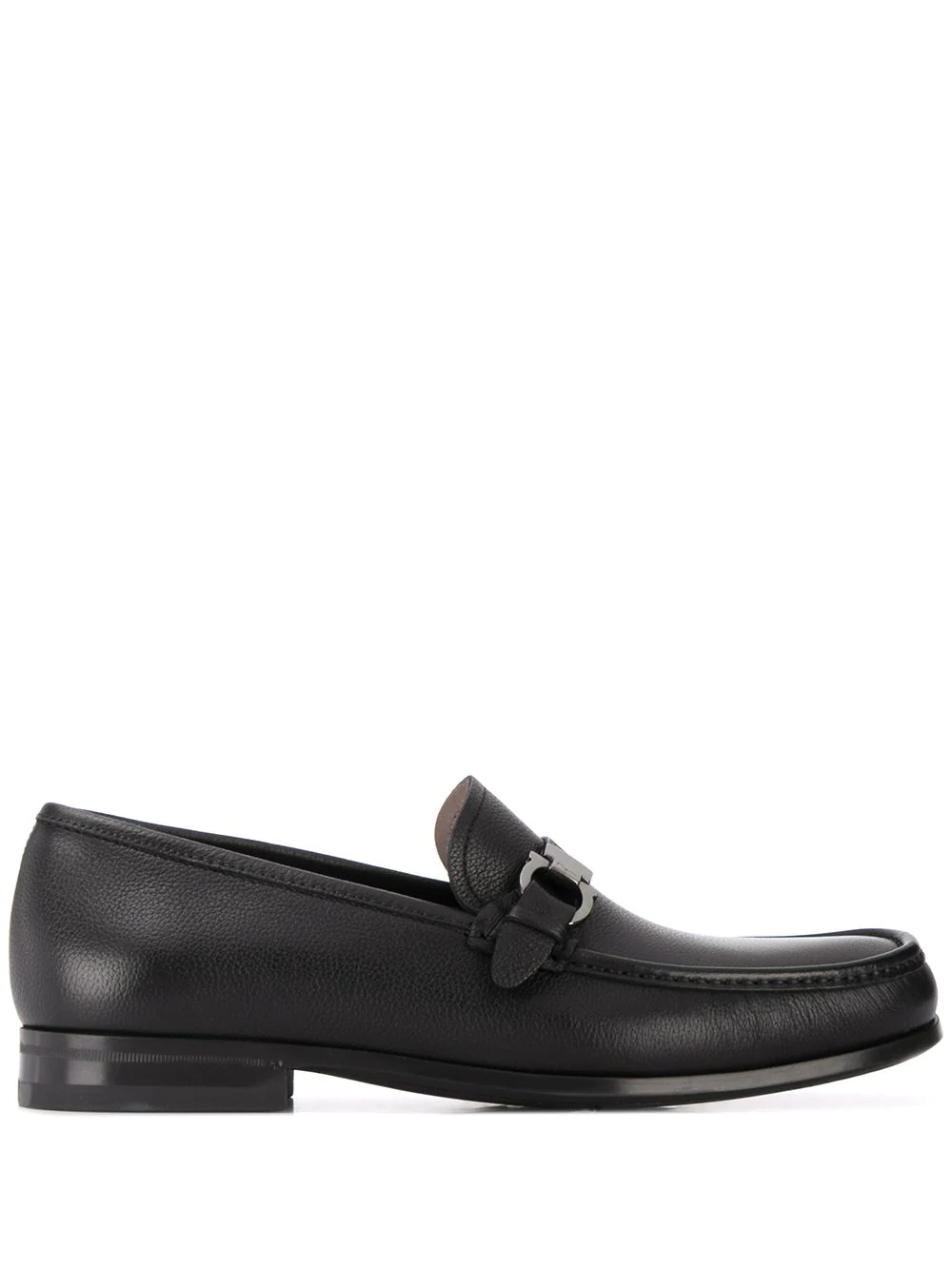 logo buckle loafers - 1