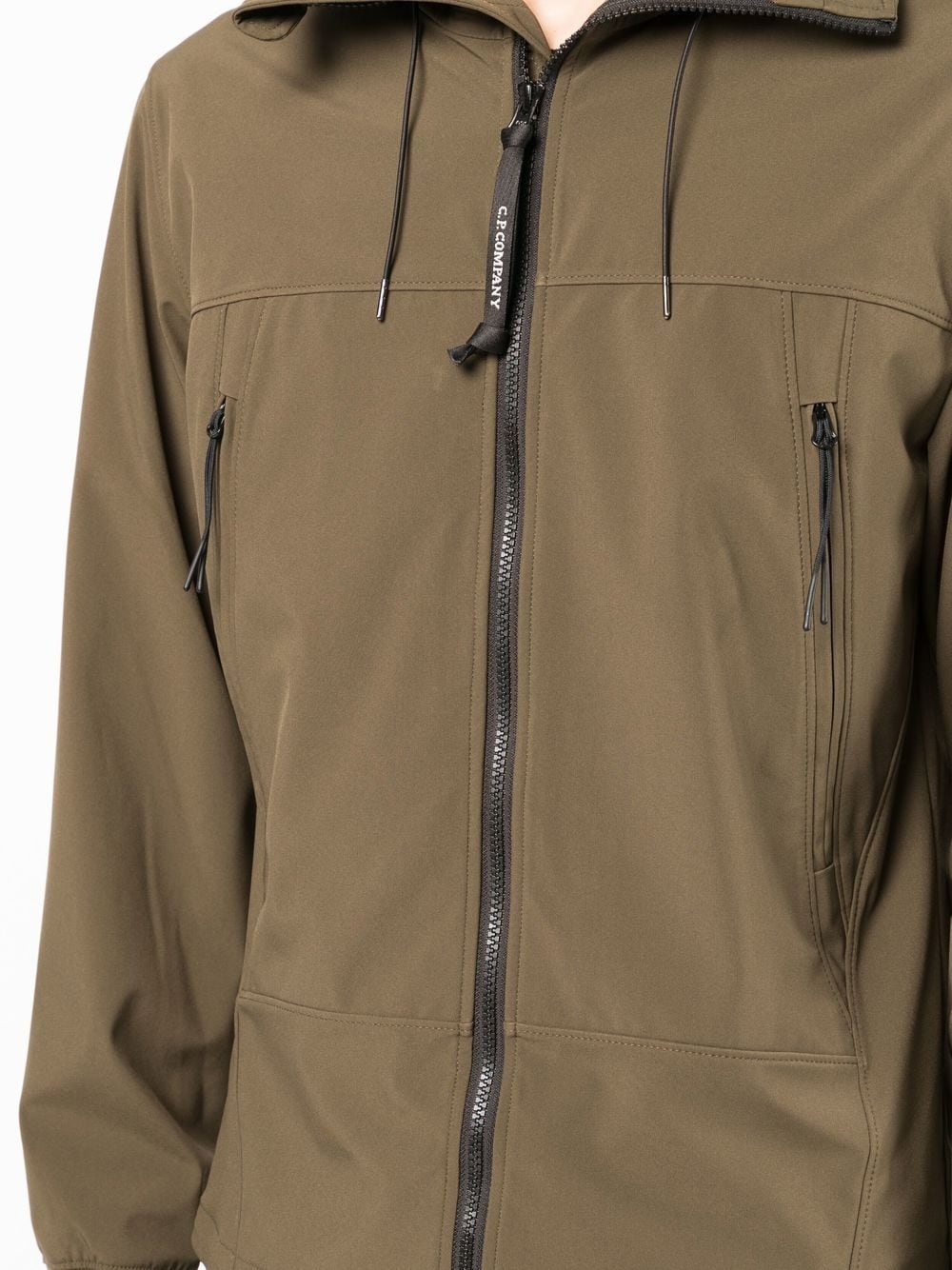 zip-pockets zip-up hooded jacket - 5