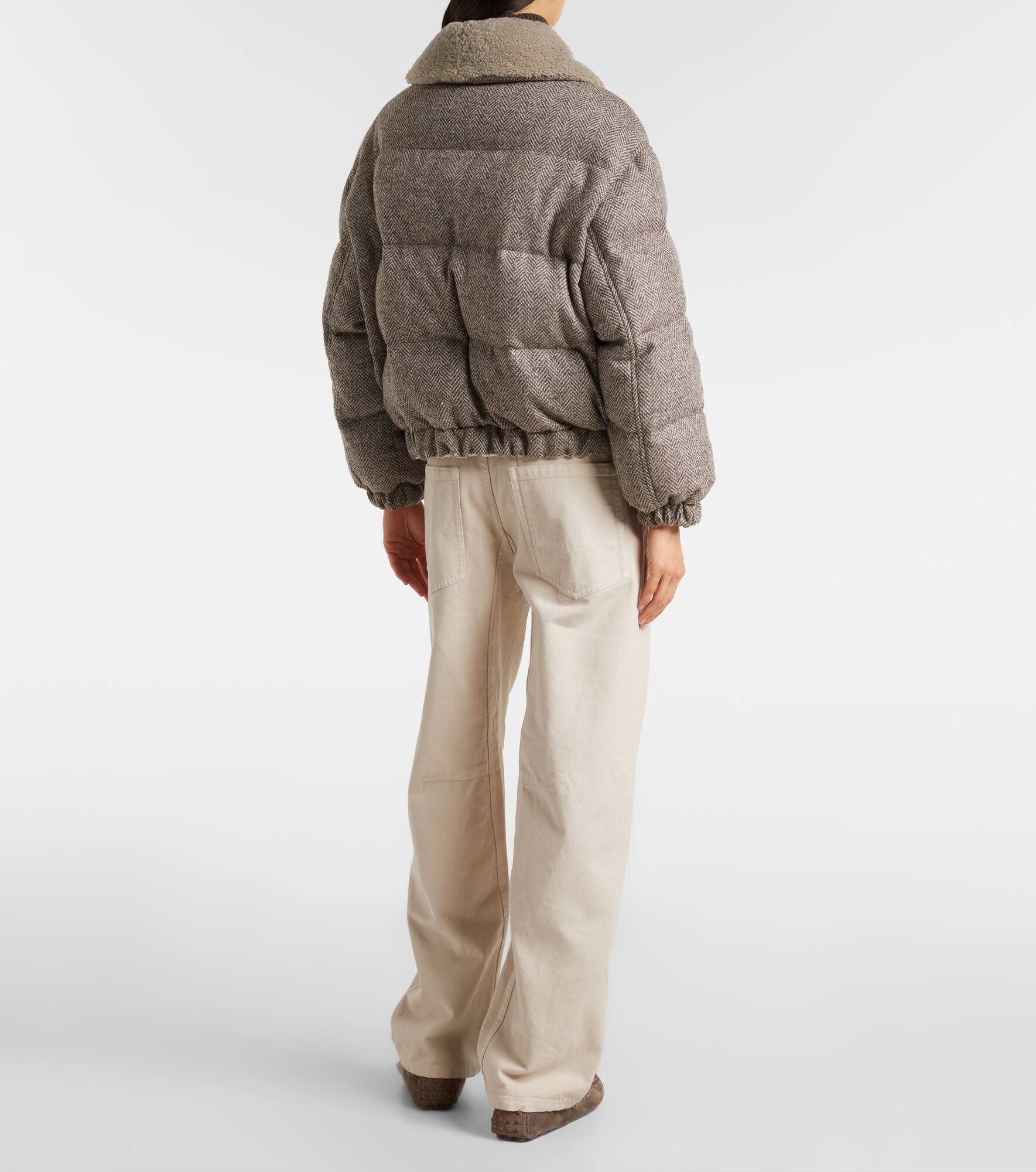 Wool-blend down jacket - 3
