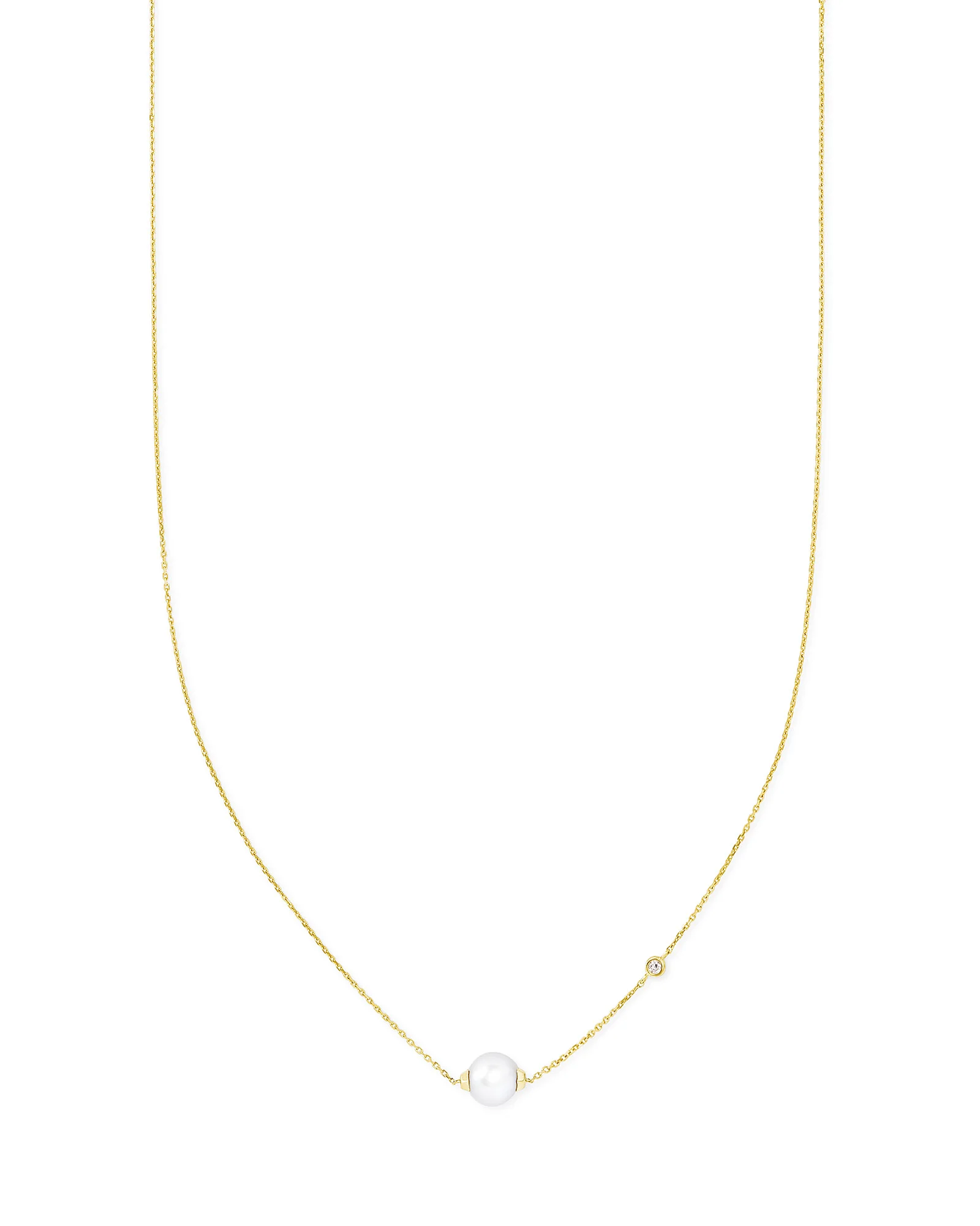 Cathleen 14k Yellow Gold Pendant Necklace Freshwater Cultured Pearl - 1
