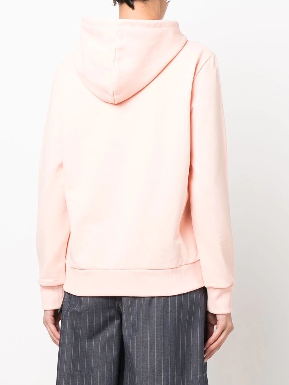 embroidered drawstring hoodie - 4