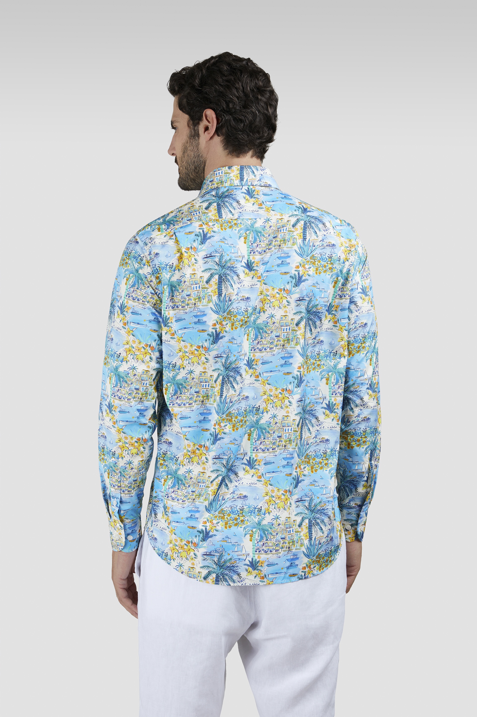 COTTON SHIRT WITH CAPRI PRINT - 3