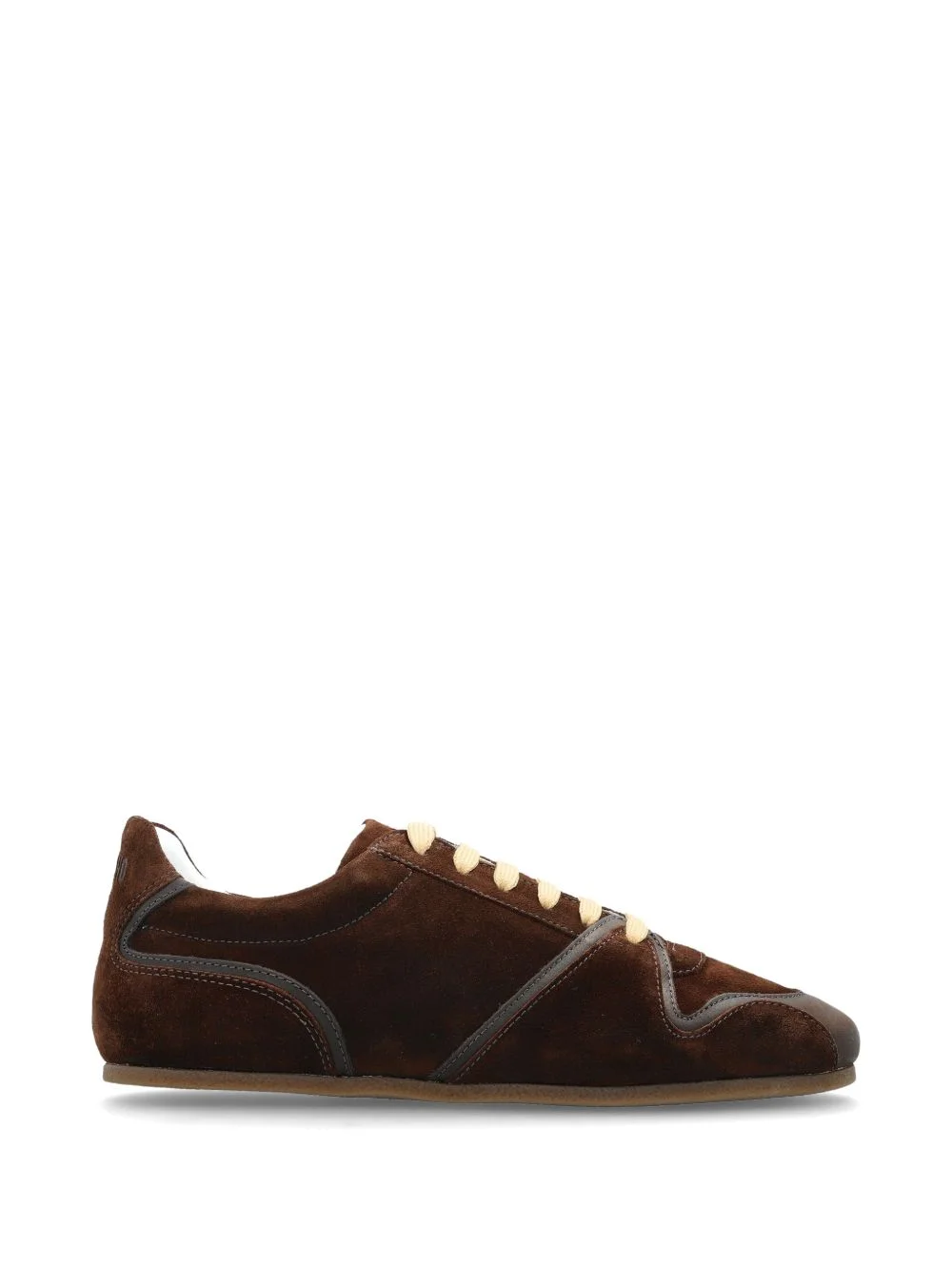 low-top panelled sneakers - 1