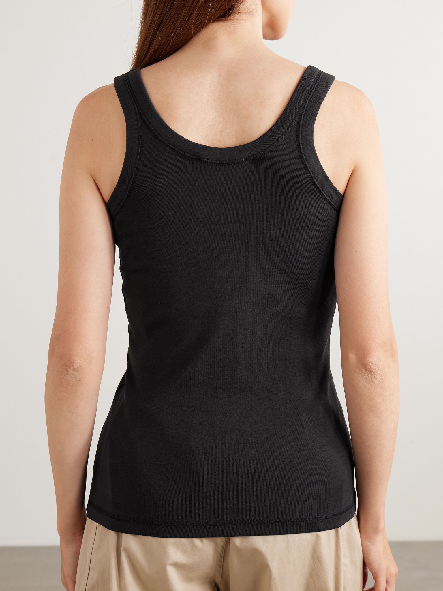 Organic cotton tank Black - 4