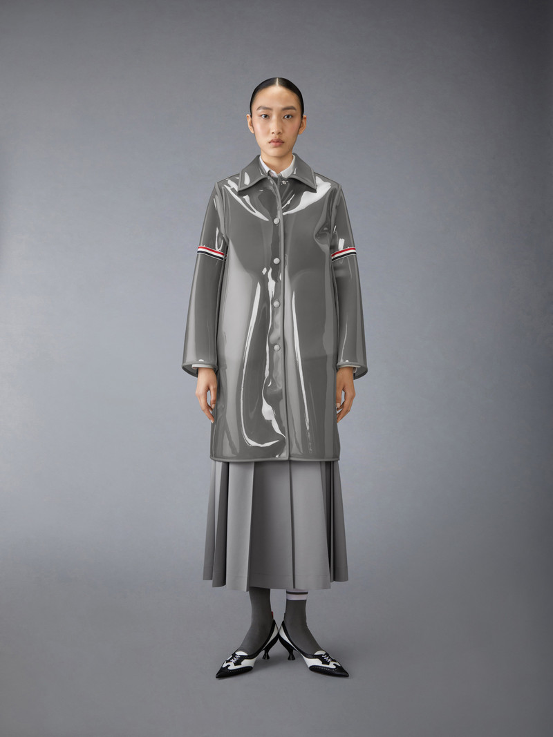 Thom Browne LIQUID PVC RAINCOAT outlook