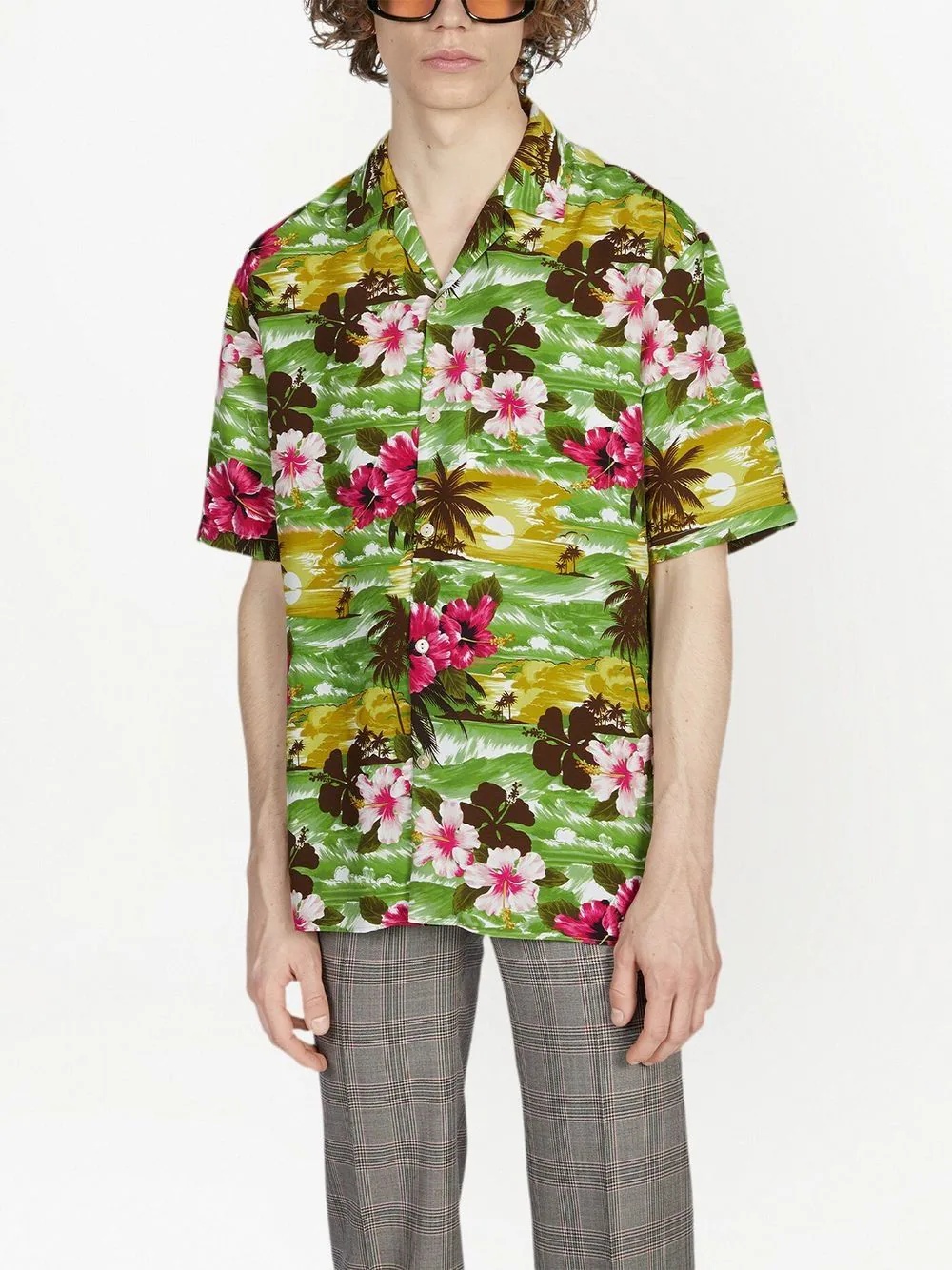 floral-print short-sleeve shirt - 2