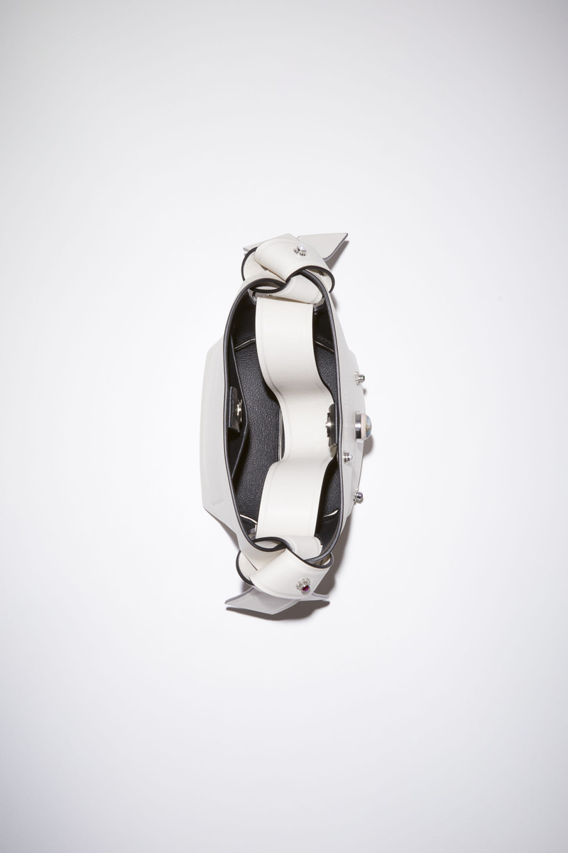 Musubi micro tote - White/black 6