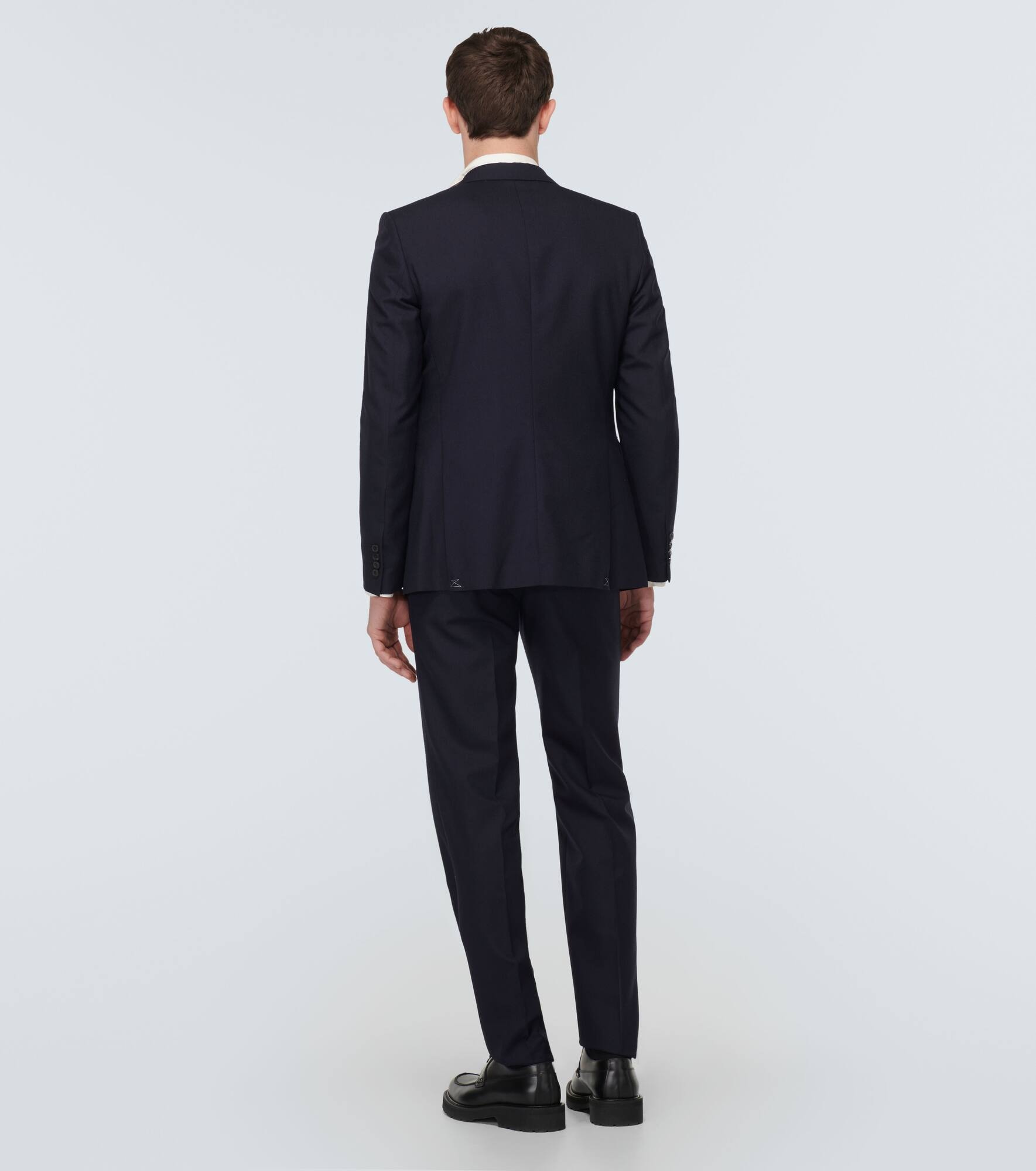 Single-breasted wool suit - 3