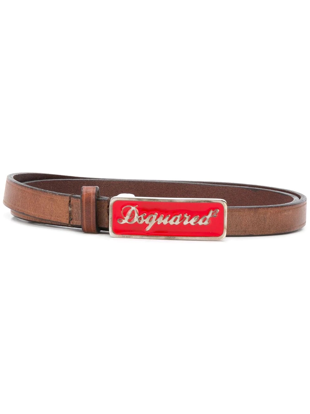 enamelled buckle belt - 1