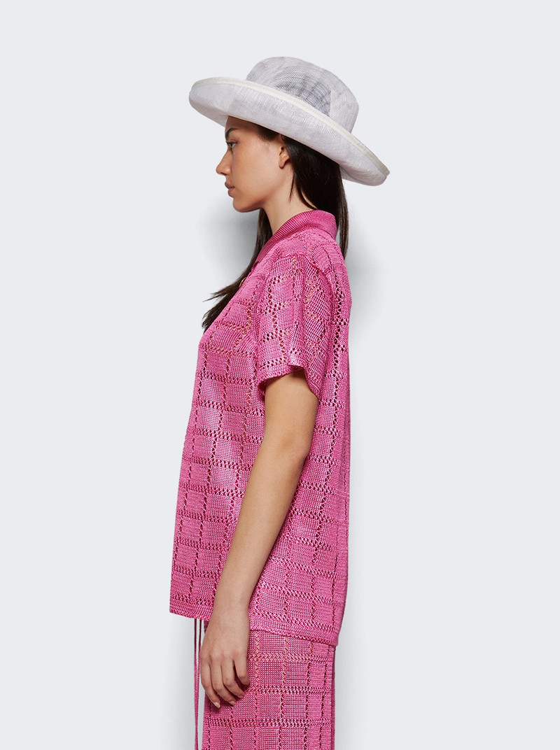 Short Sleeve Patchwork Shirt Hibiscus 3