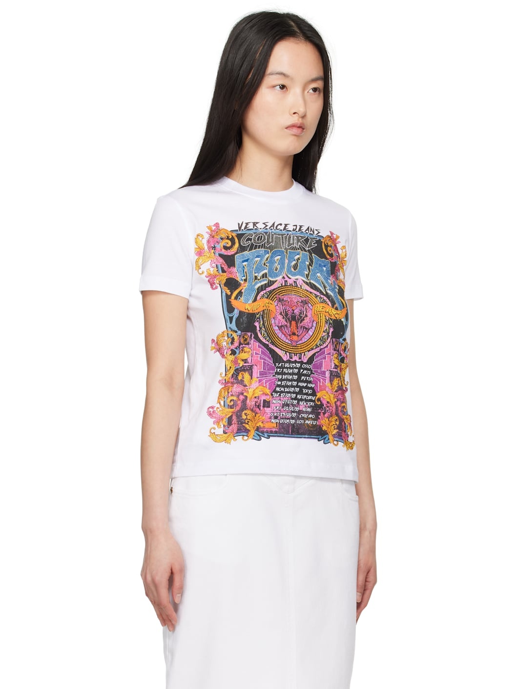 White Crystal Tour Logo T-shirt - 2