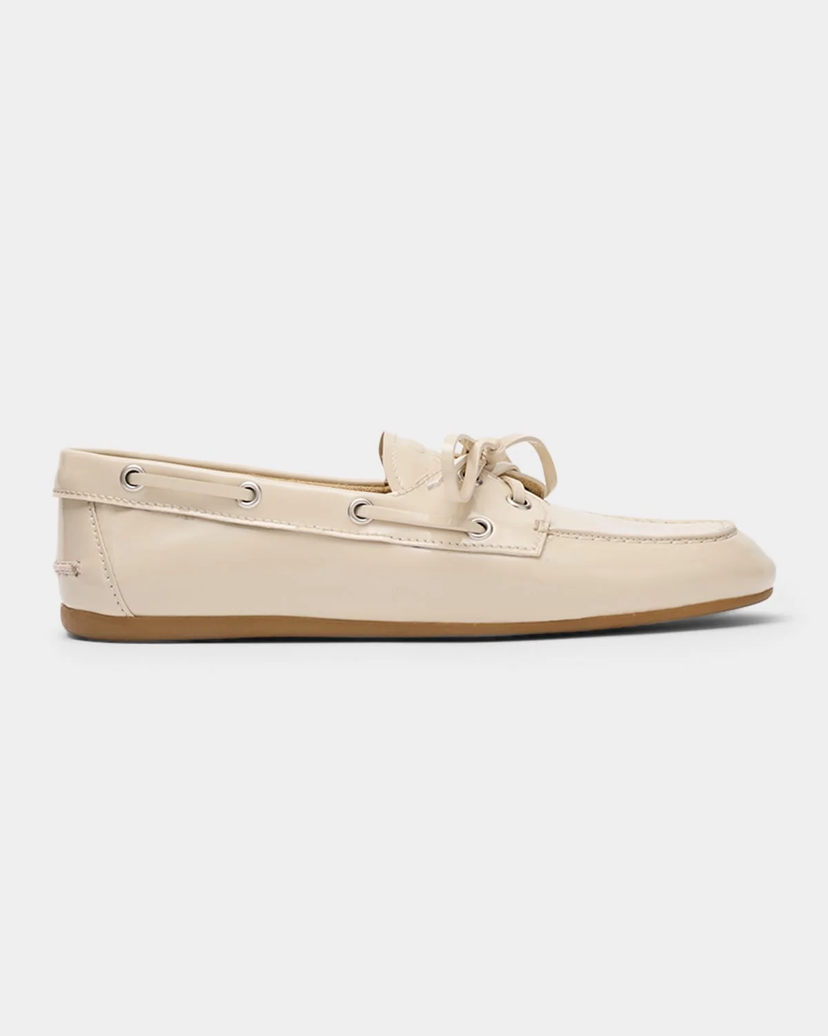 Leather Lace-Up Moccasins - 1