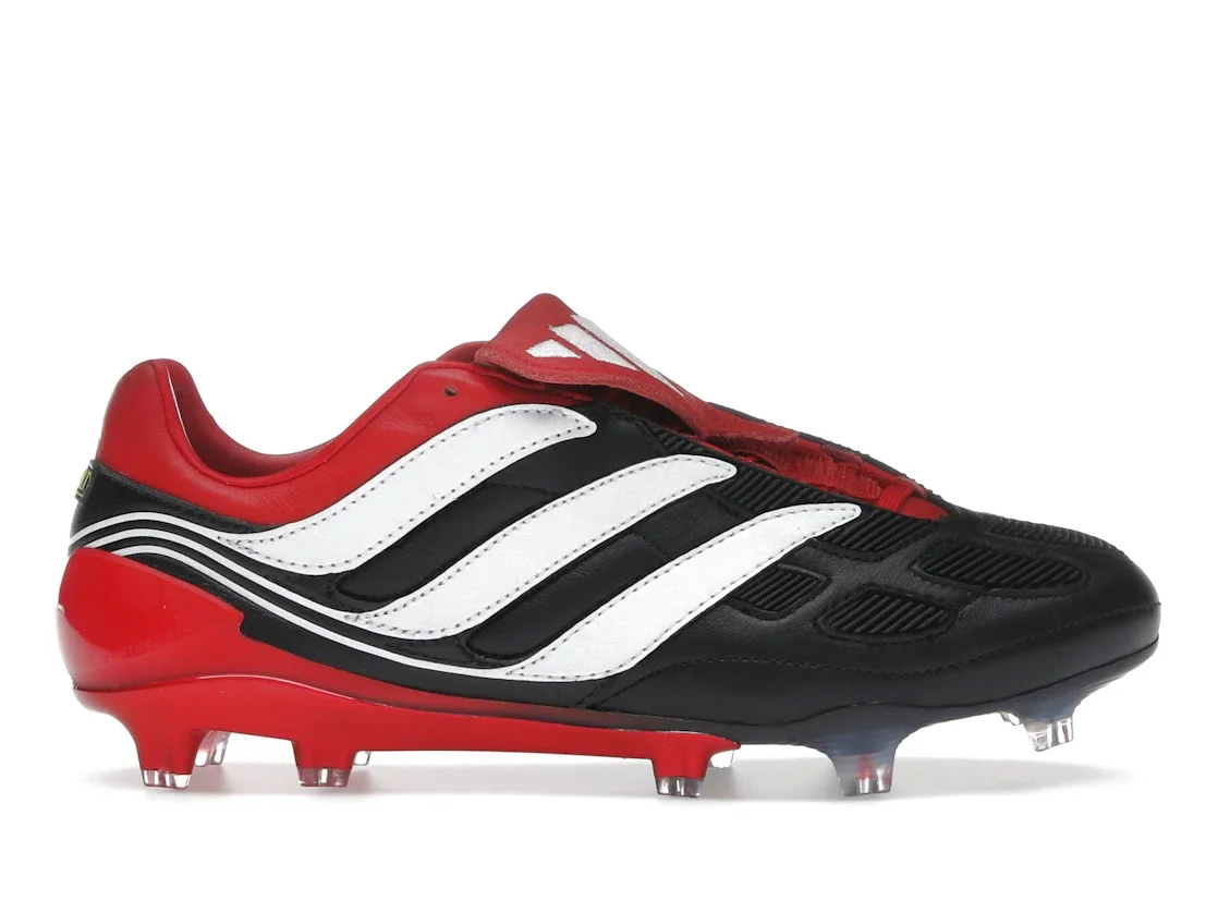 adidas Predator Precision FG Black White Collegiate Red Made in Germany - 1
