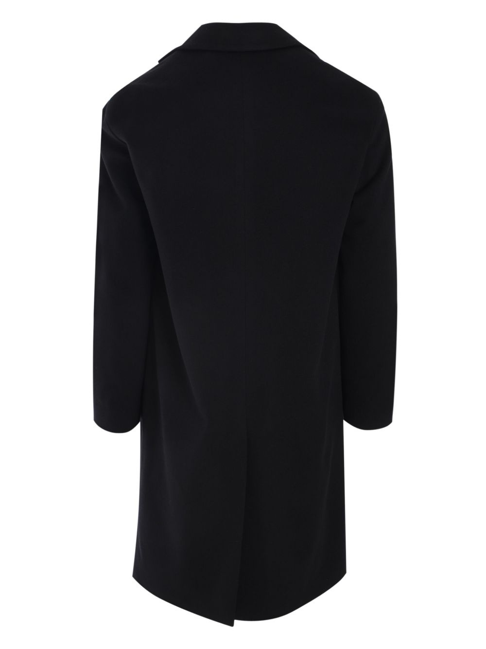 single-breasted wool coat - 2