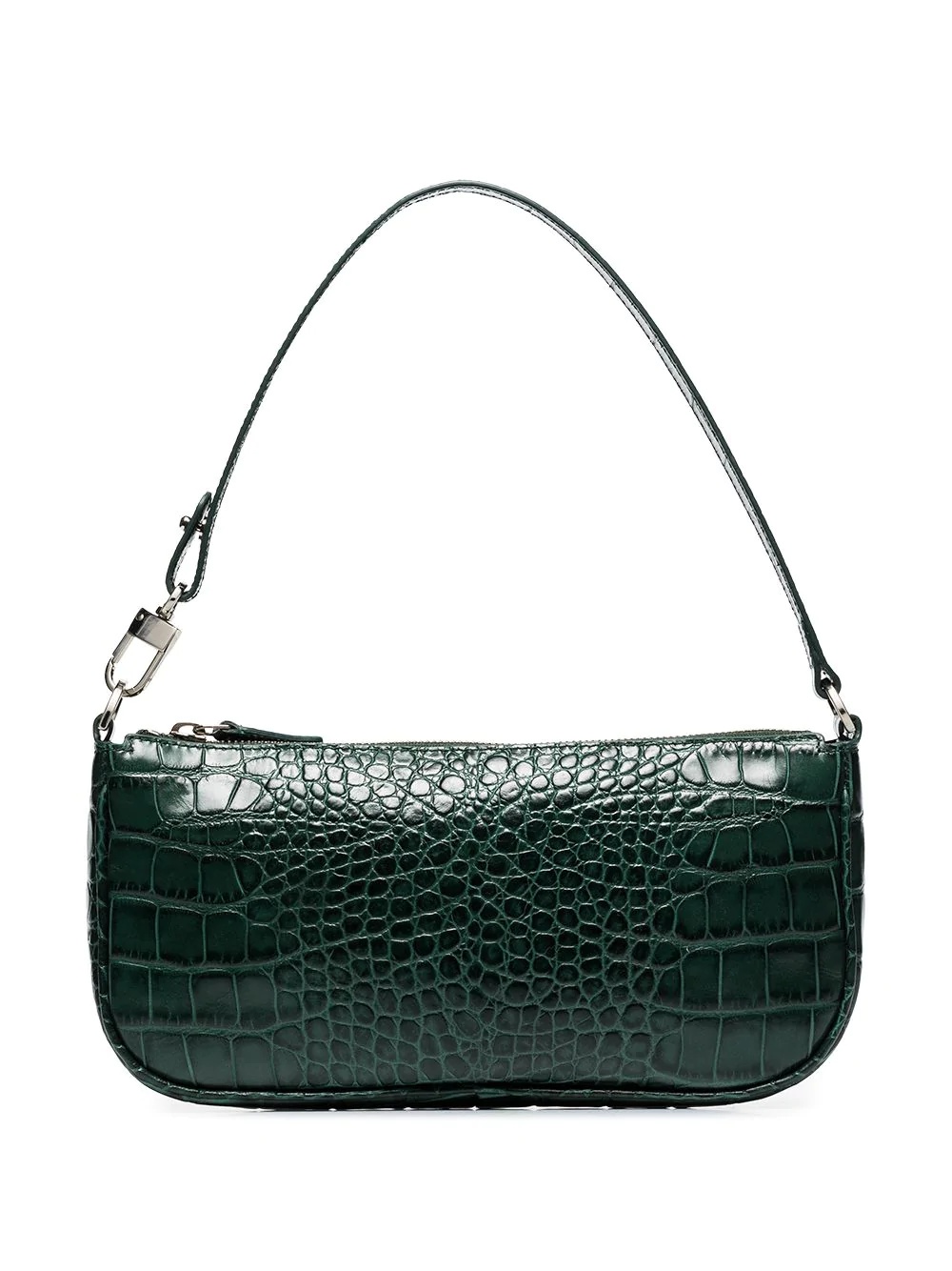 crocodile-effect shoulder bag - 1