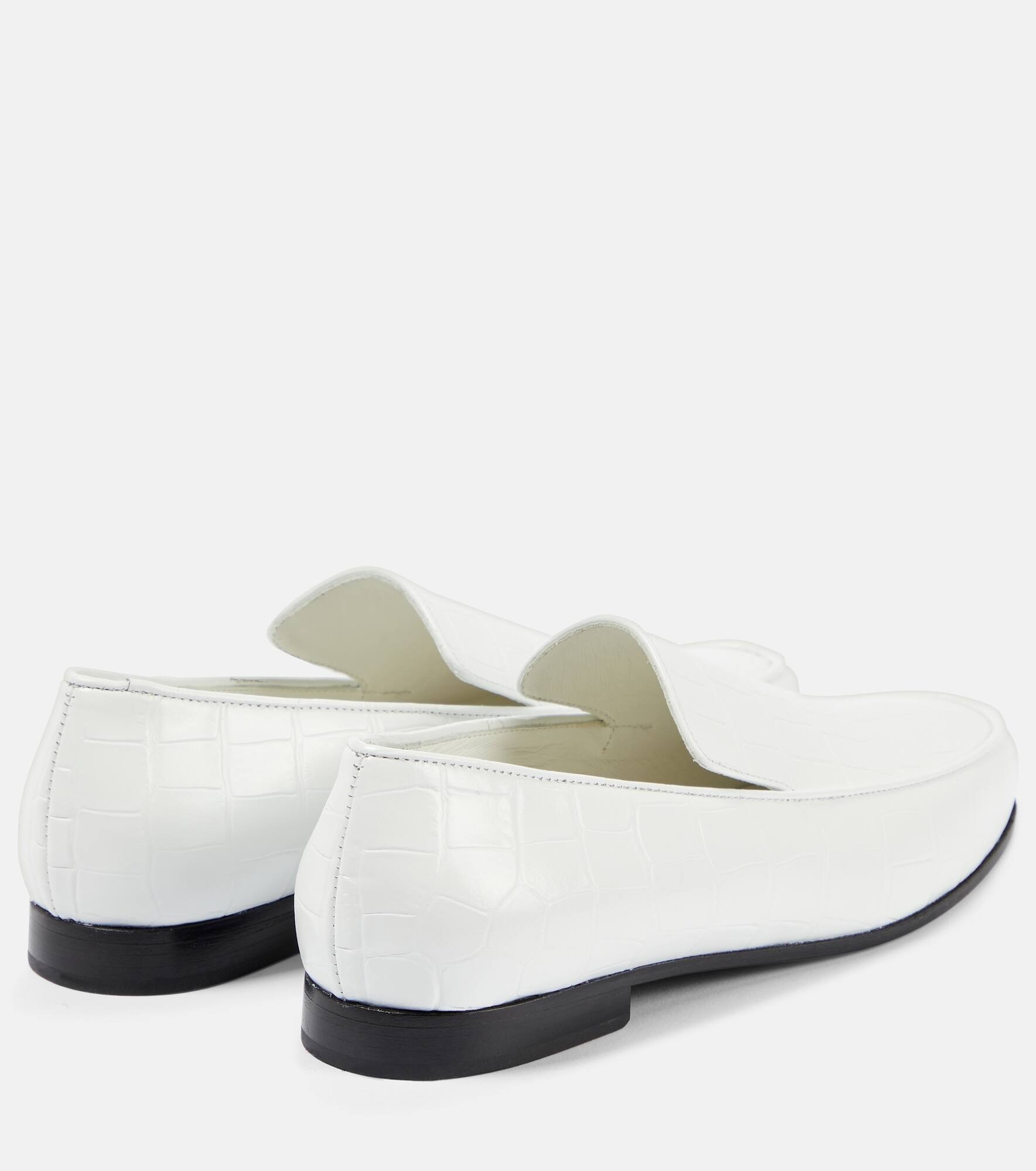 The Oval croc-effect leather loafers - 3