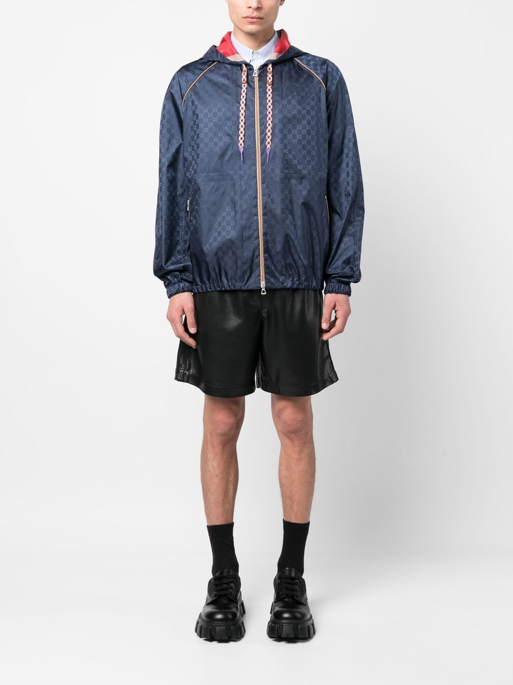 GG Supreme-jacquard hooded jacket - 2