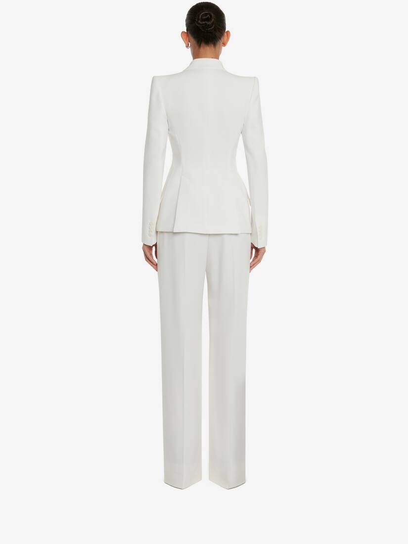 Women's Astral Jewel Peak Shoulder Jacket in Light Ivory - 4