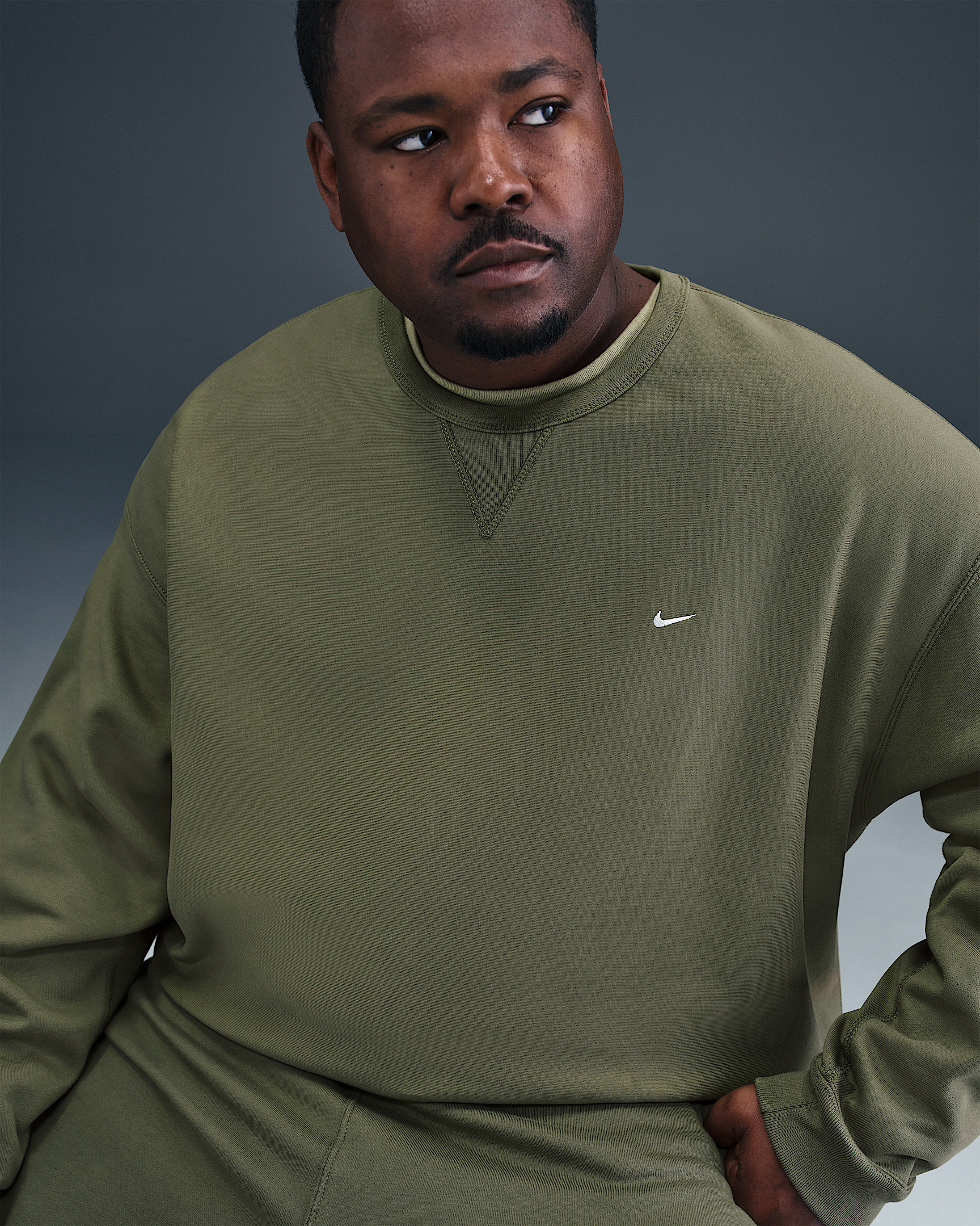 Nike Solo Swoosh Men's Fleece Crew - 8