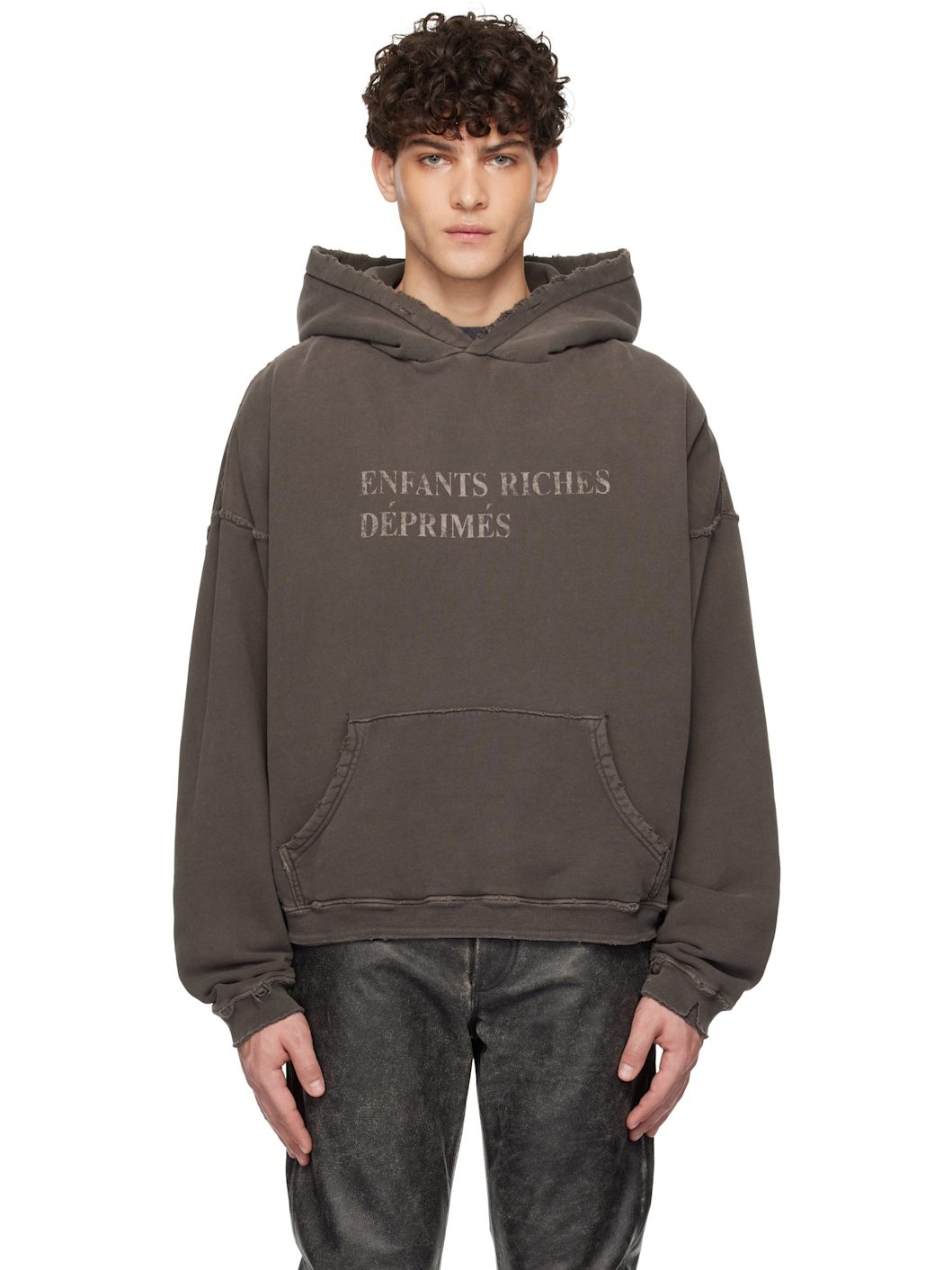 enfant riches deprimes クラシックロゴフーディ XL Enfants Riches Déprimés Classic Logo Hoodie | Grey | FARFETCH PL