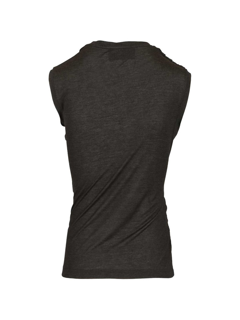 DURAZZI MILANO draped ring-detail top outlook