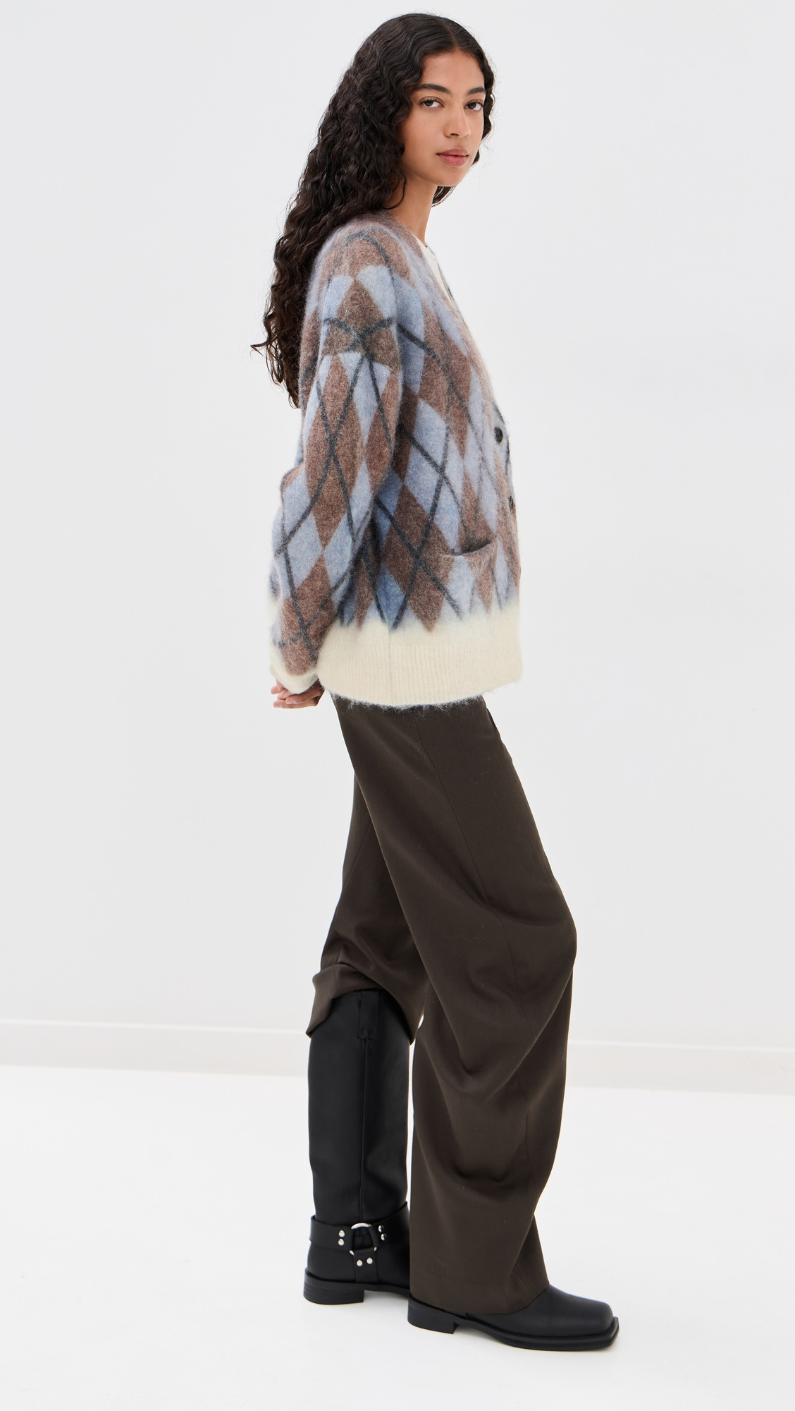 Mohair Knit Cardigan - 3