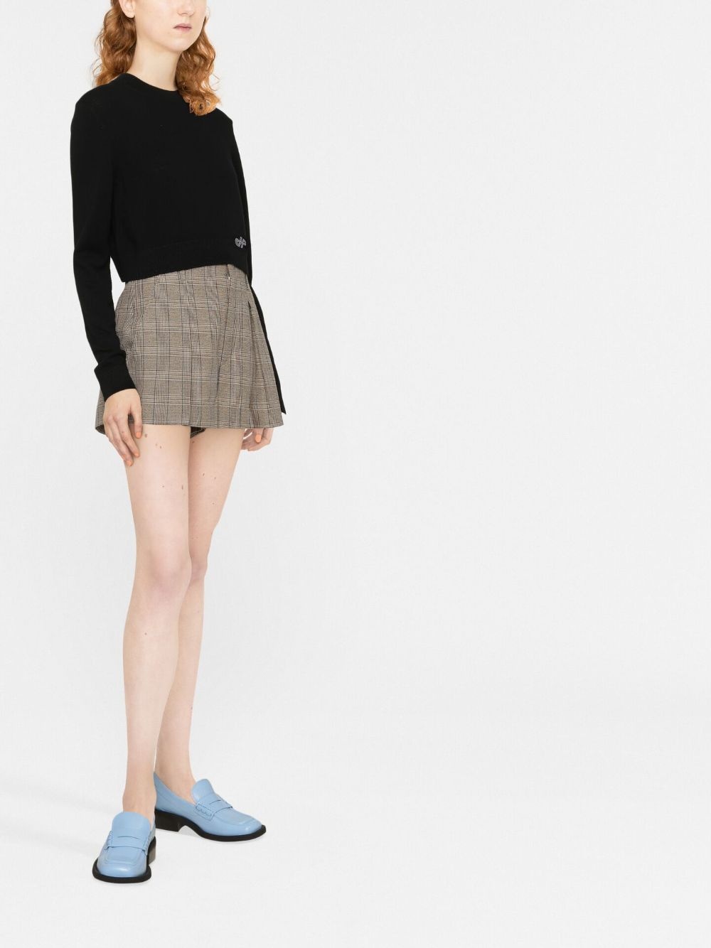 logo patch cropped jumper - 4