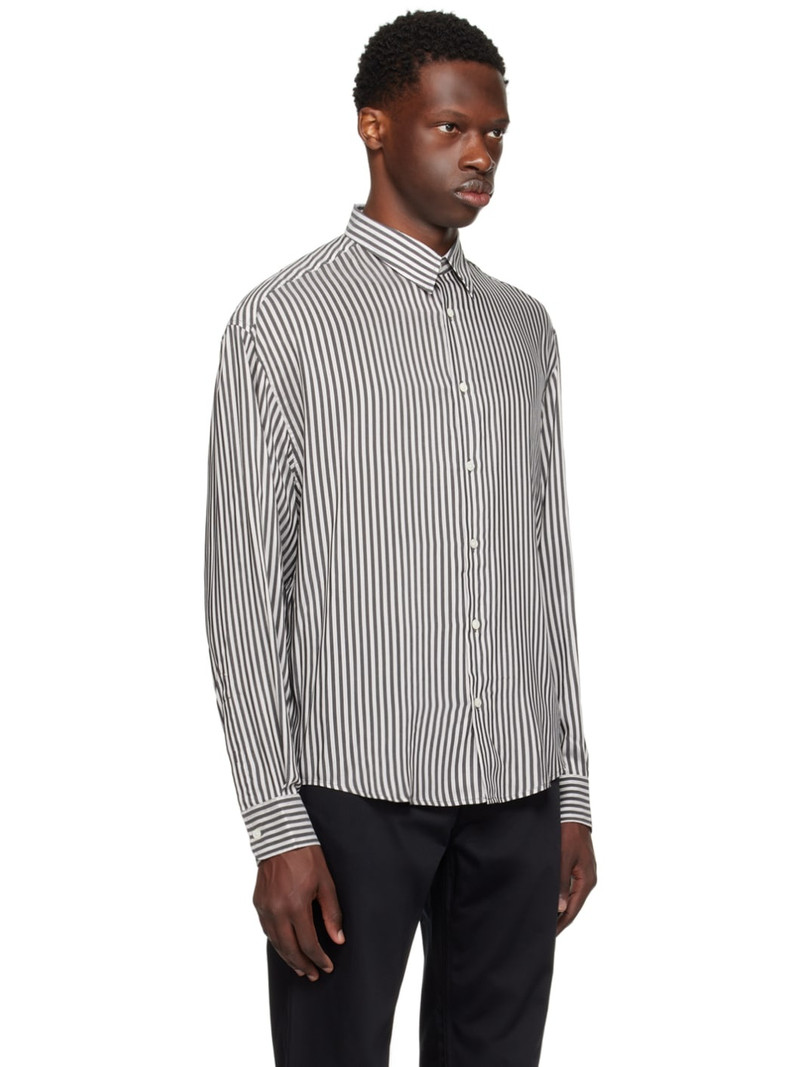 Black & Off-White Boxy Shirt 2