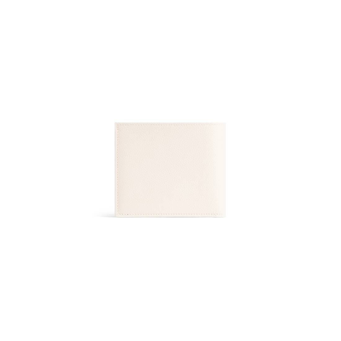 Men's Cash Square Folded Wallet in Light Beige - 2