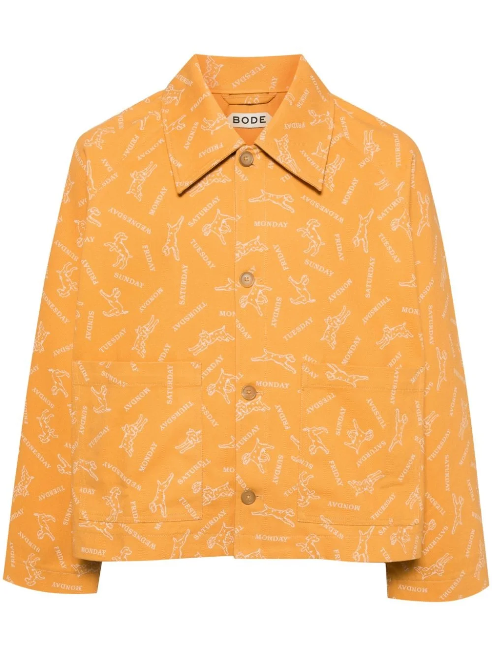 Pooch cotton shirt jacket - 1