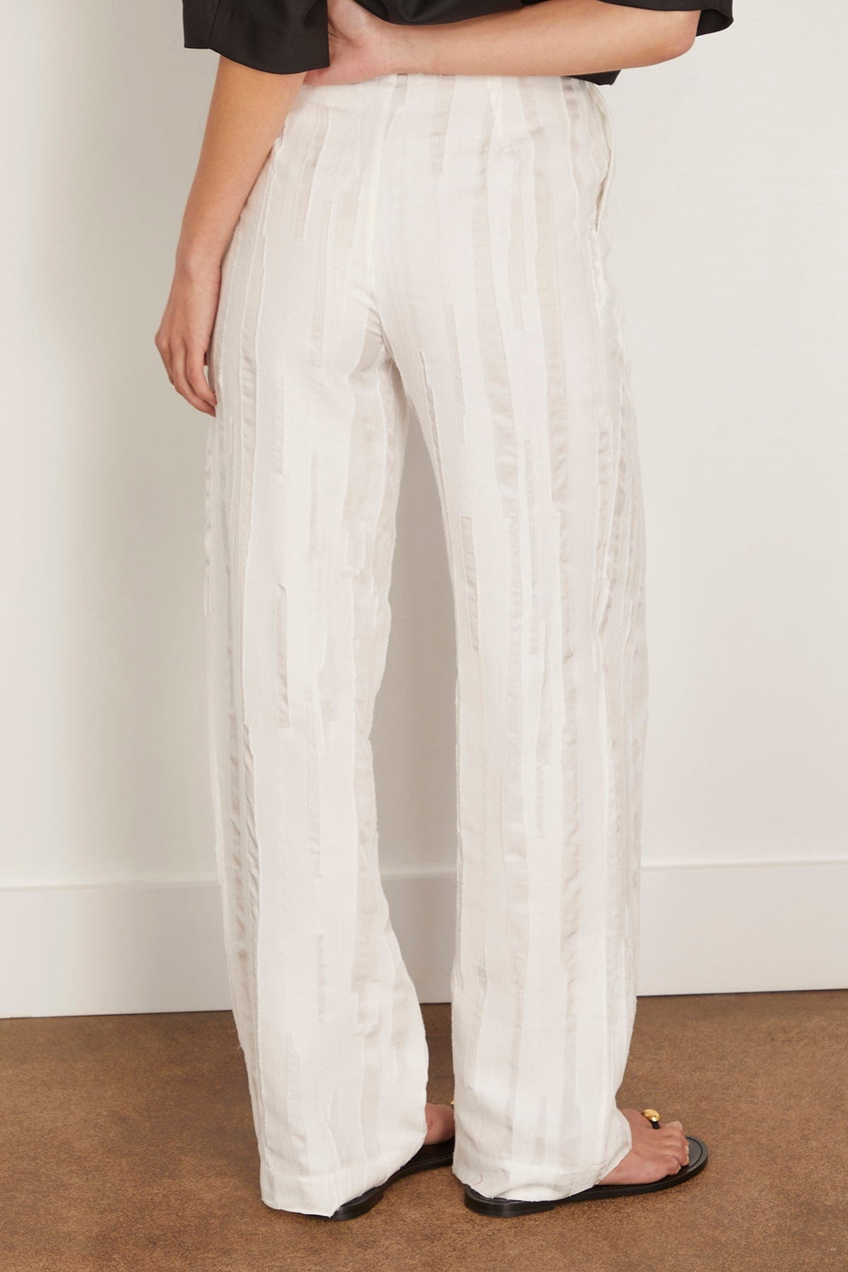 Soler Elastic Waistband Pant in Ivory - 5