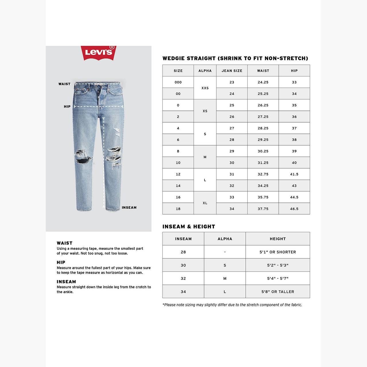 WEDGIE STRAIGHT FIT WOMEN'S JEANS - 8