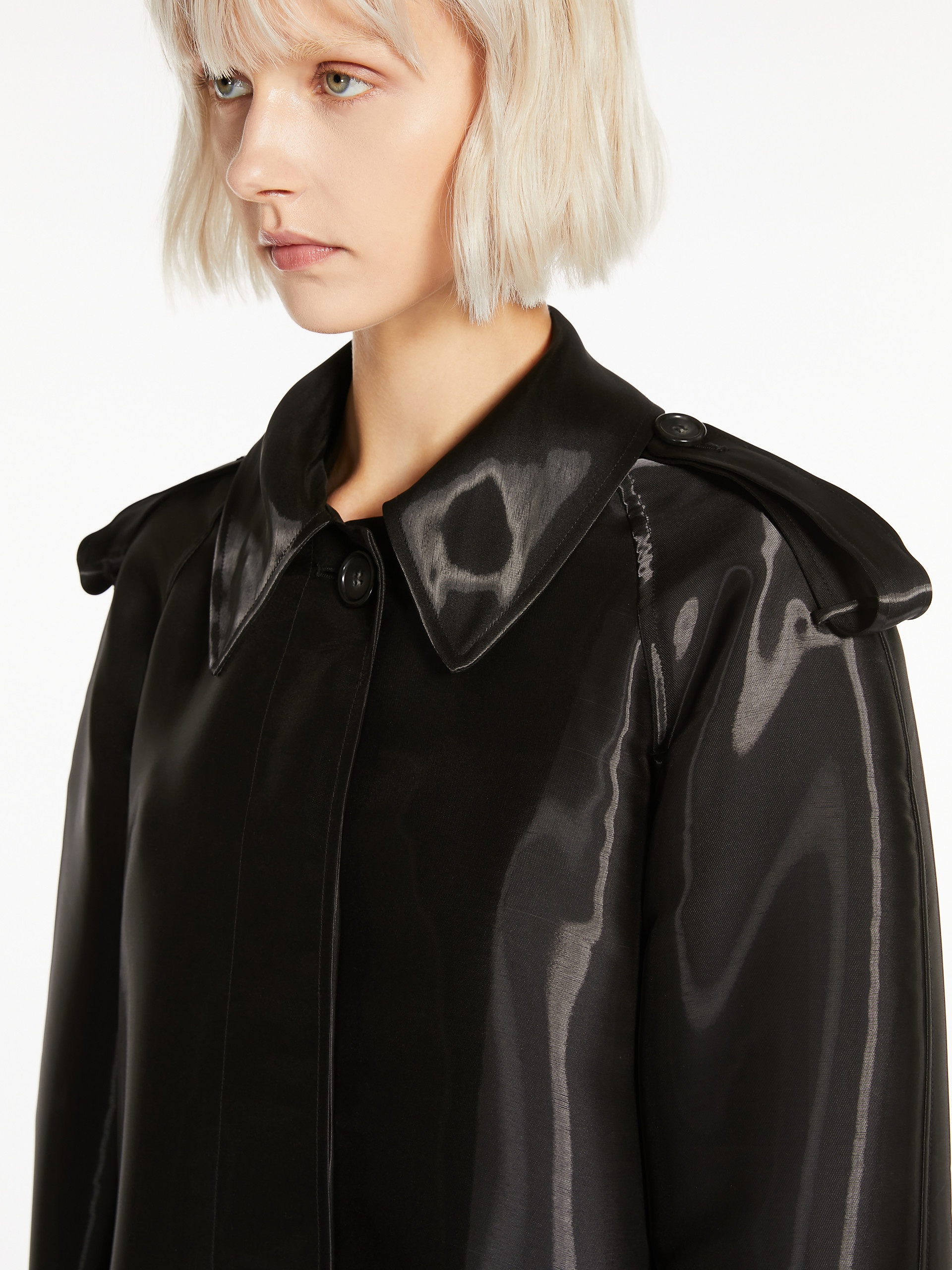 DAFNE Oversized organza overcoat - 5
