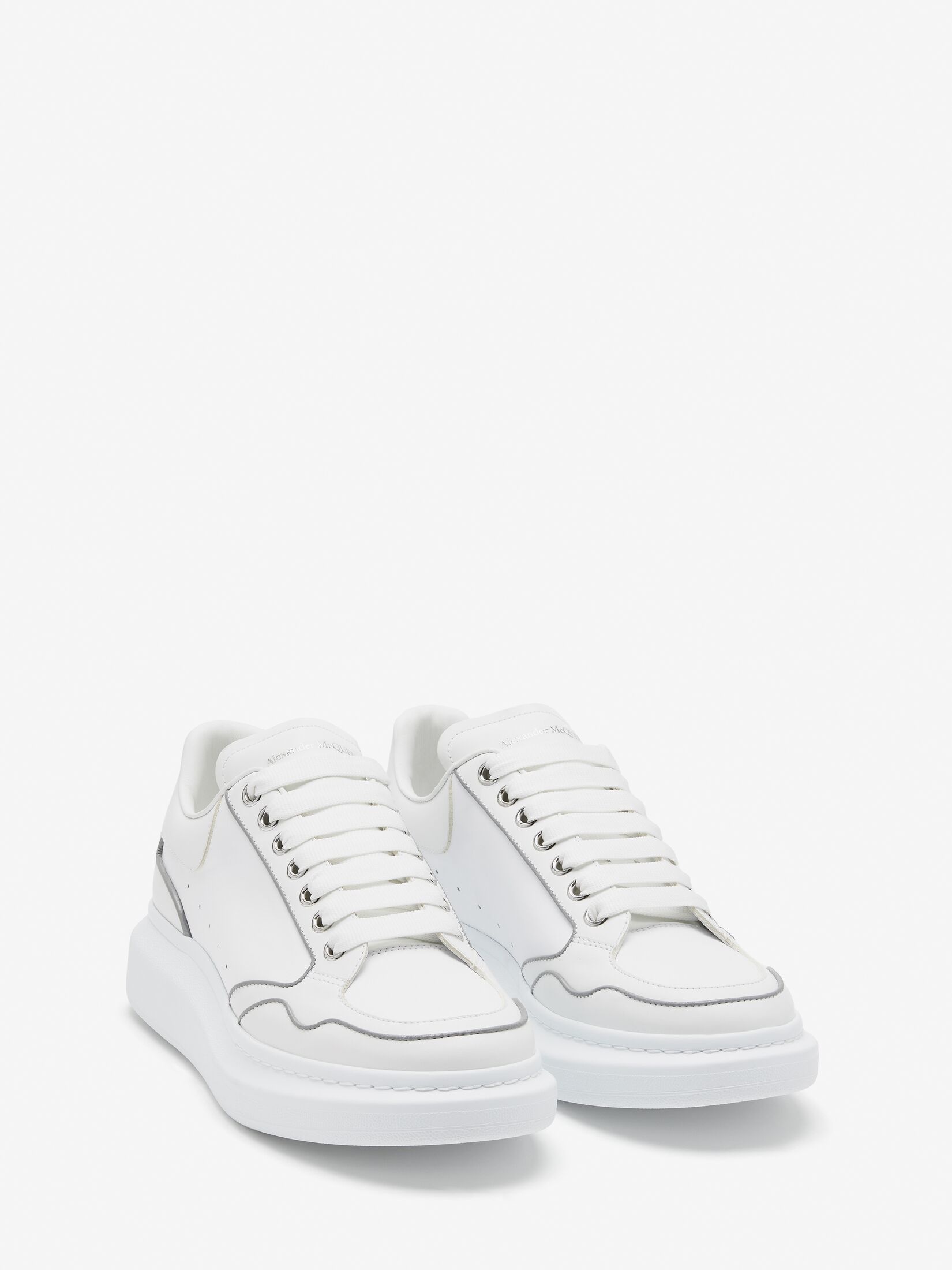 Men's Oversized Sneaker in White/silver - 2