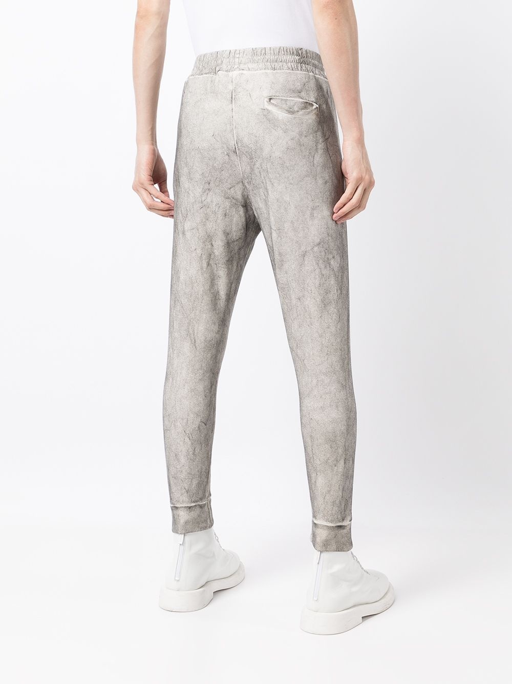 dirty-effect track trousers - 4