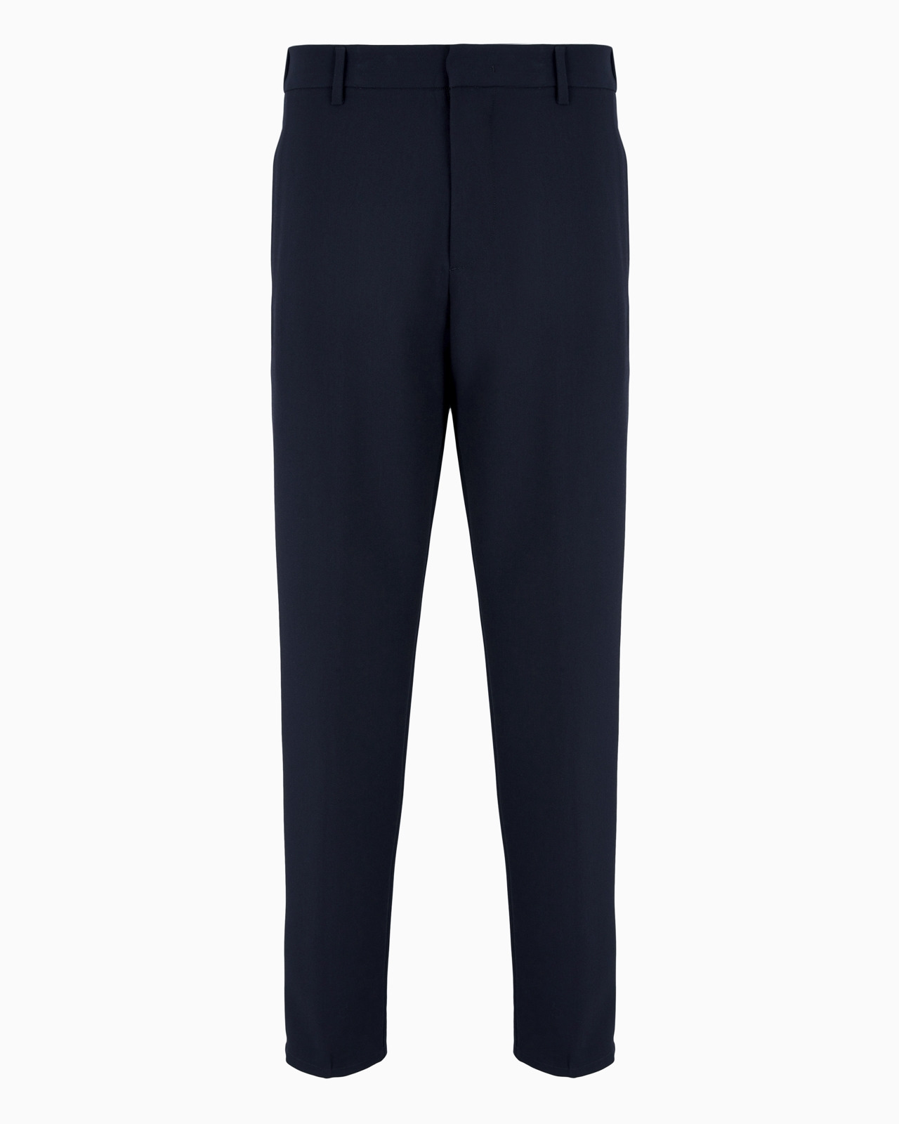 Viscose-blend elasticated-waist trousers - 1