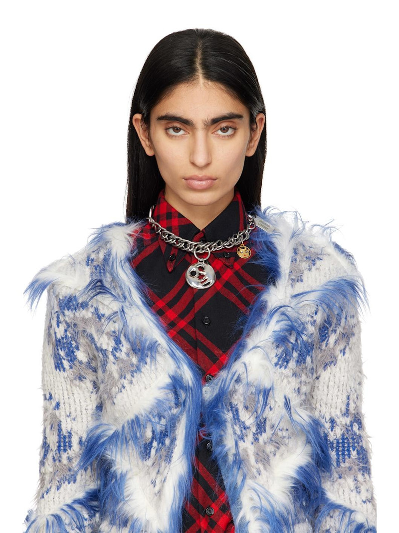 Chopova Lowena Silver Two Faced Necklace outlook