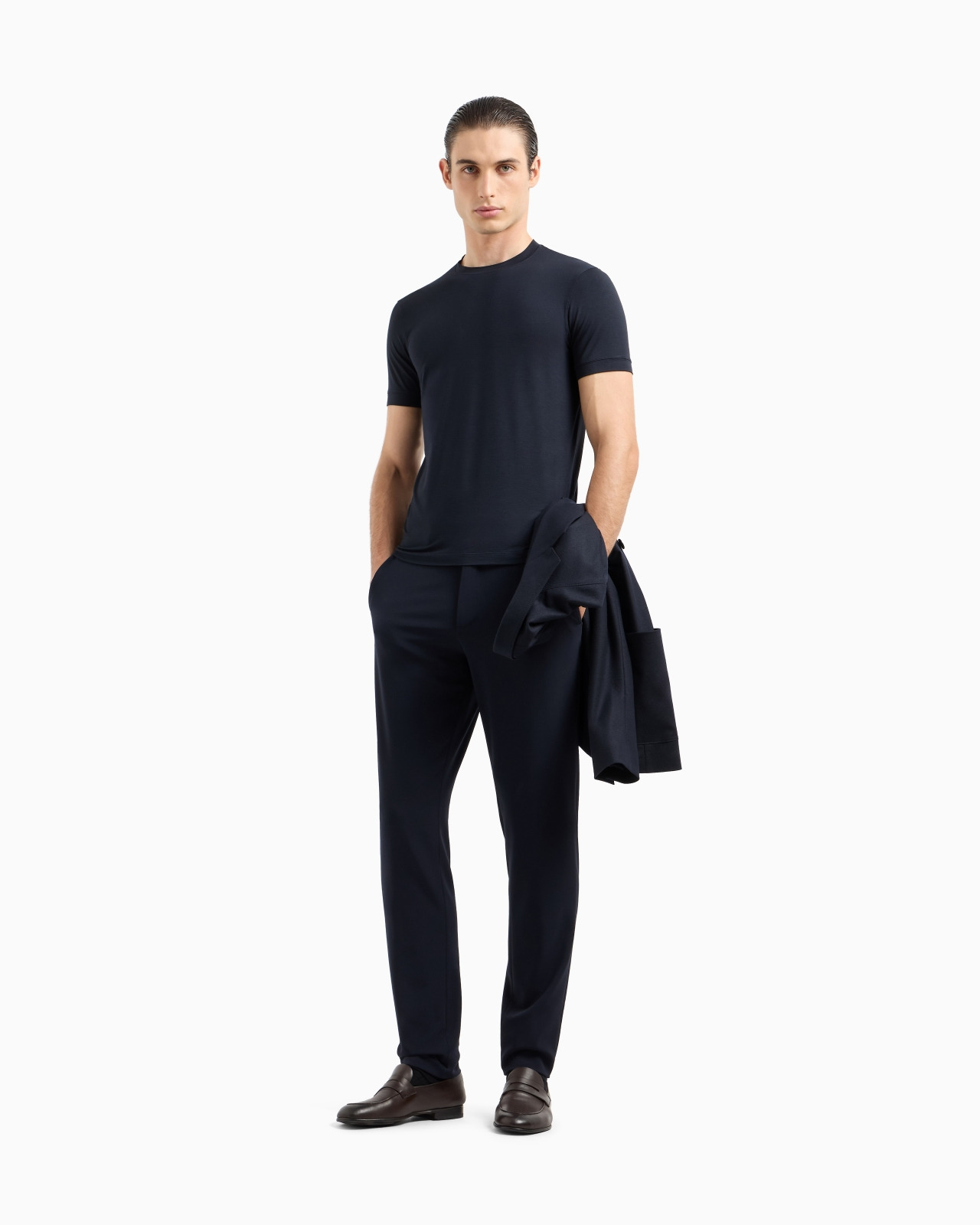 Icon Crew-neck T-shirt in stretch viscose jersey - 2