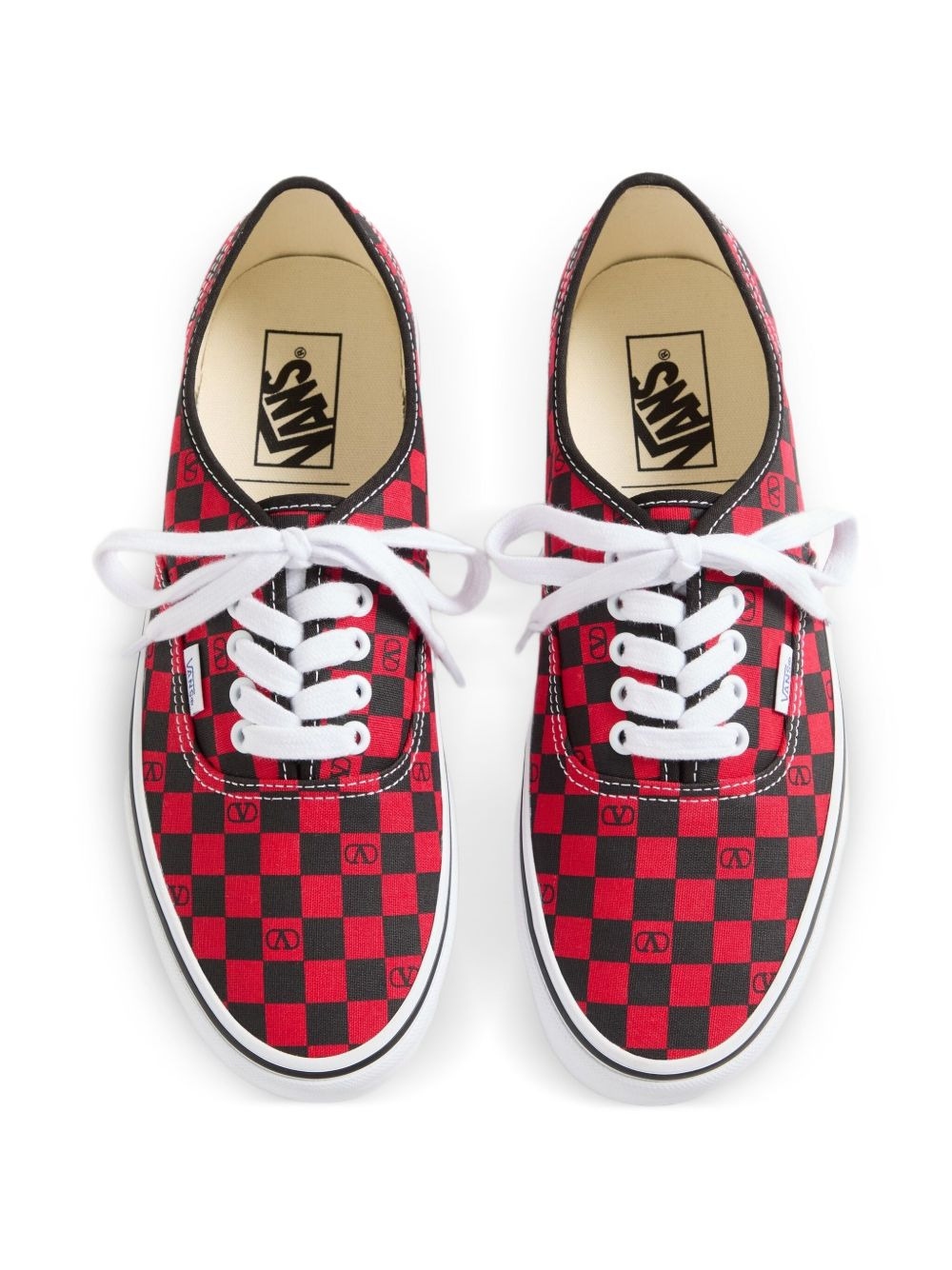 x Vans VLogo Checkerboard-print low-top sneakers - 3