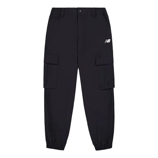 New Balance NB Small Logo Woven Track Pants 'Black' NTE22071-BK - 1