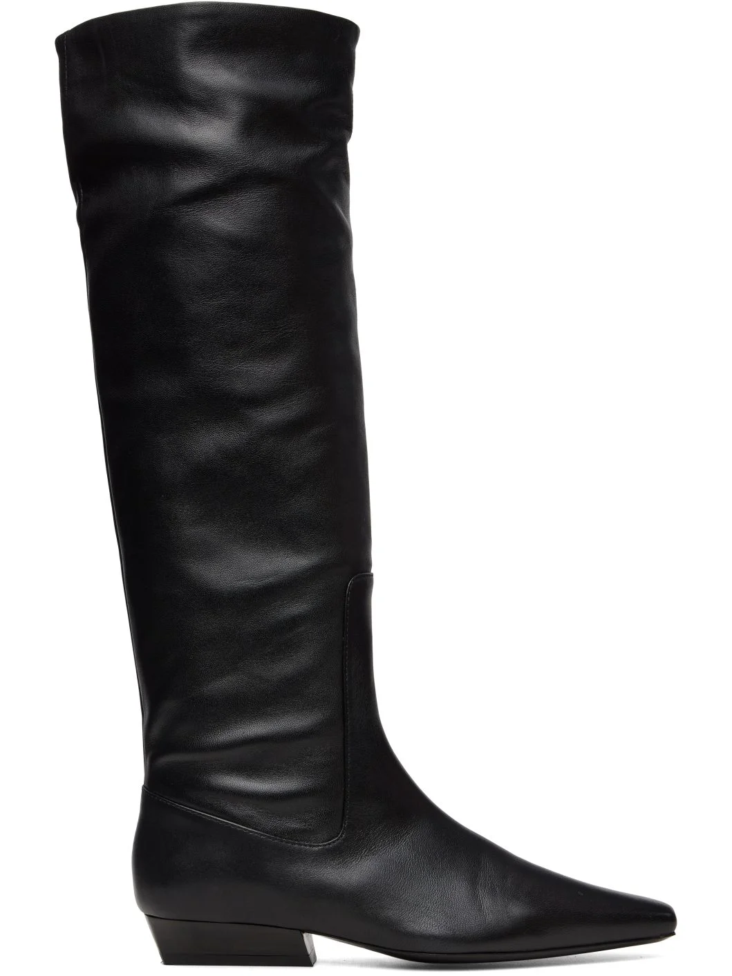 Black Wally Flat Boots - 1