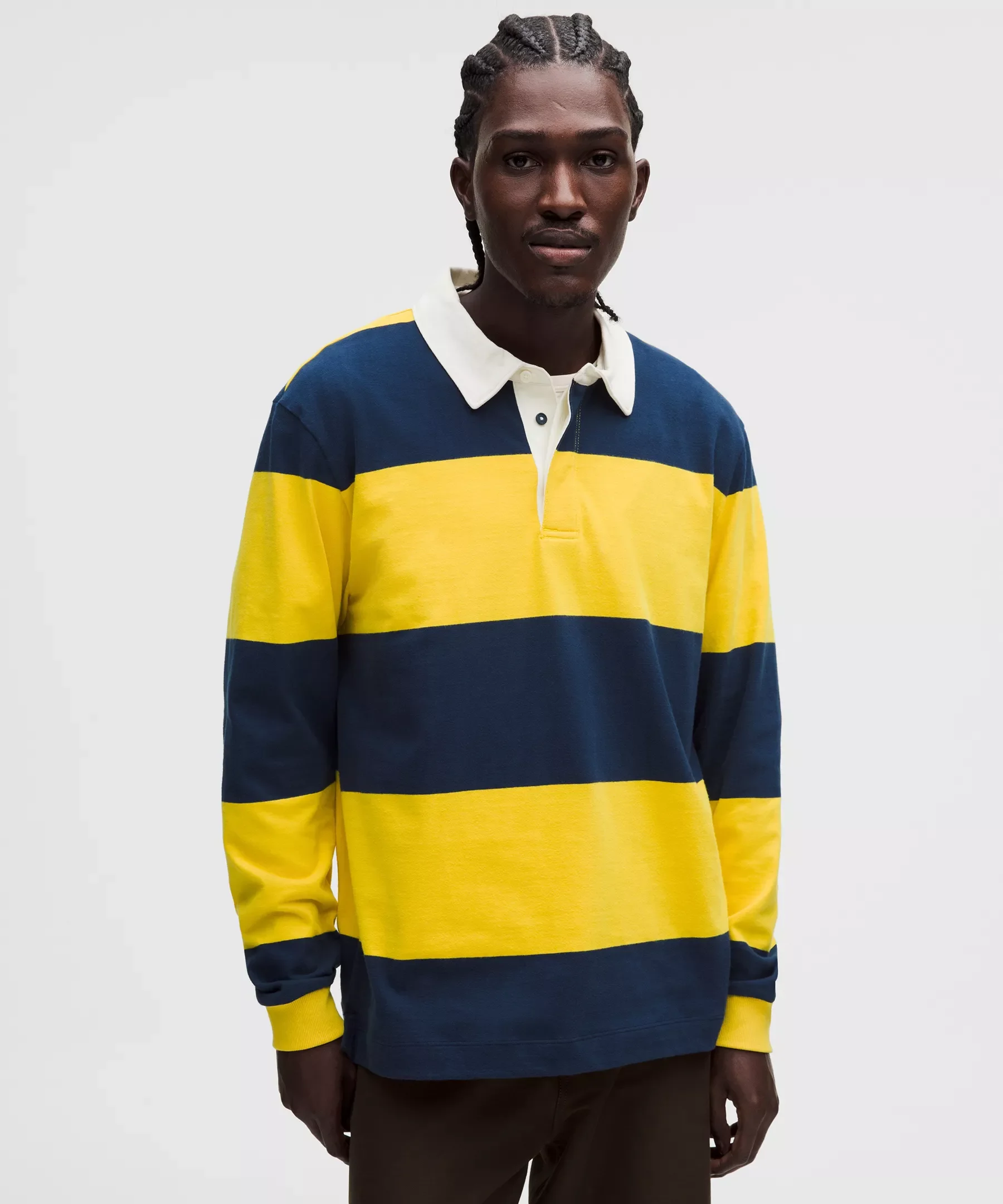 Long-Sleeve Cotton Rugby Shirt - 1