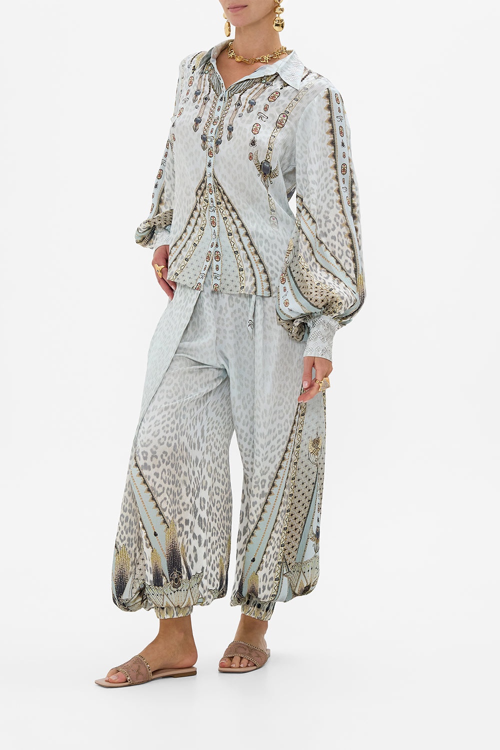 SPLIT SLEEVE BLOUSE - 4