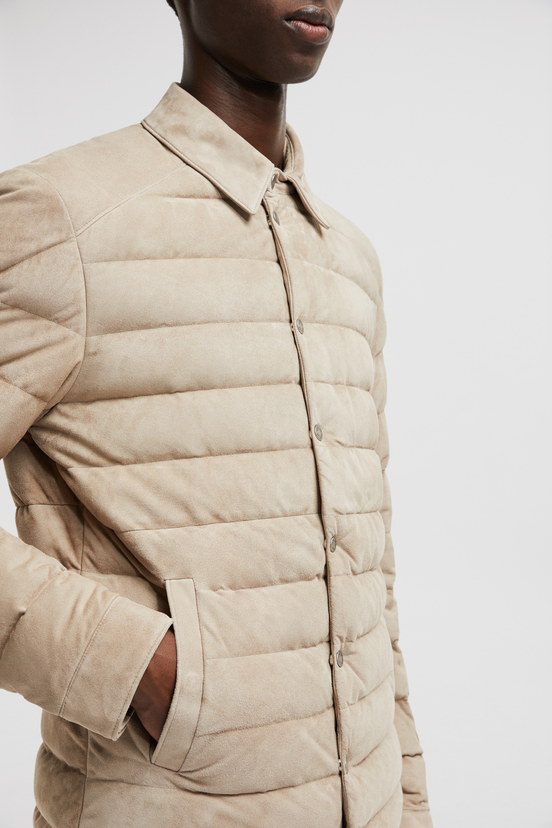 Etale Suede Down Shirt Jacket - 8