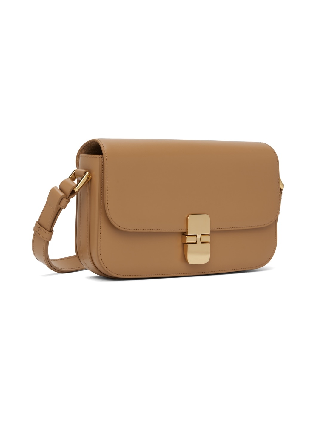 Tan Grace Baguette Bag - 2