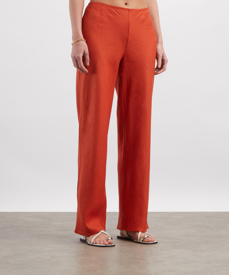 Reformation Gale Linen Mid-Rise Trousers outlook