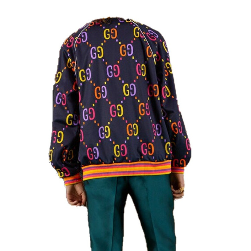 Gucci Jumbo GG Technical Jersey Zip Jacket 'Navy' 701623-XJELH-4681 3