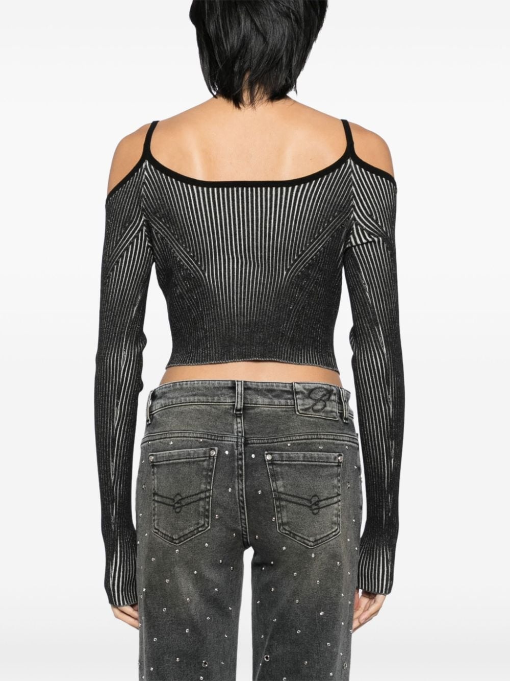 cut-out cardigan - 4
